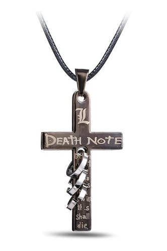 Colgante Collar Death Note Cruz Anime Ryuk Cadena Acero Q