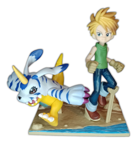 Figura Digimon Adventure Matt Y Gabumon 15cm