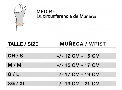 Muñequera Elasticflex Sin Costura Simple Artrosis Deportivo