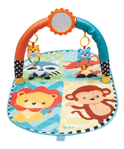 Imagem 3 de 3 de Tapete De Atividades Infantil - Amiguinhos Da Selva - Buba