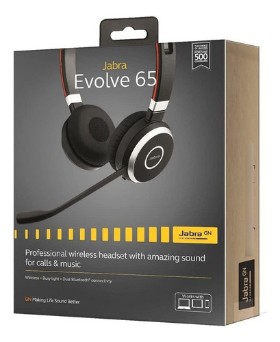 Jabra Evolve 65 Mono Ms, Soporte De Carga Y Enlace 370 - Aud