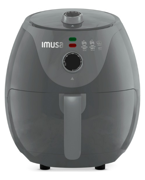 Freidora De Aire Imusa Air Fryer Esencial 3,2 Litros Gris Color Gris