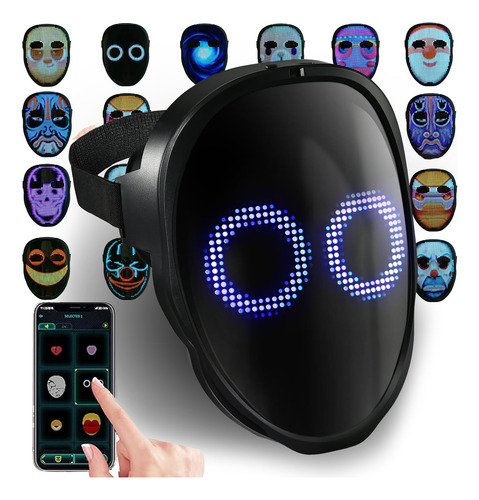 Máscara Led Aiglun Inteligente Programable Boywithuke Hallow Color Nombre Del Diseño