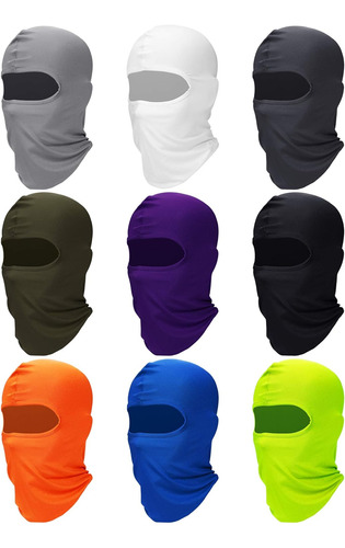 9 Piezas Máscara De Esquí Cubierta Completa Protección Uv Pa