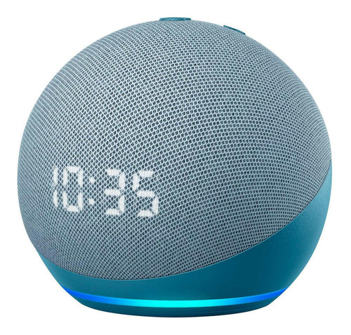 Amazon Echo Dot Echo Dot 4th Gen with clock con asistente virtual Alexa, pantalla integrada de 1in twilight blue 110V/240V