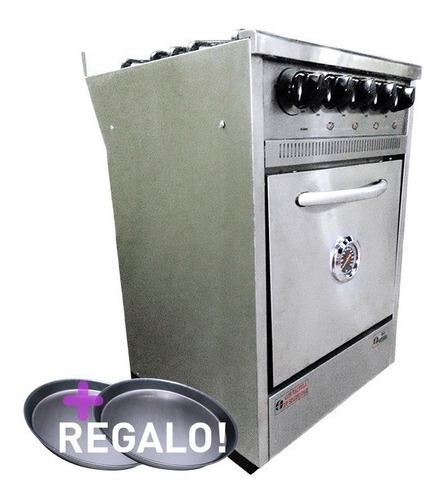 Cocina Industrial Fornax Piatto 53 Cm Acero Inox Horno Pizz