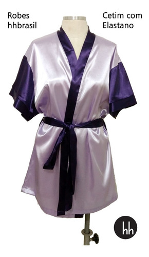 Robe De Cetim Com Elastano Com Mangas Cor Tamanho Gg