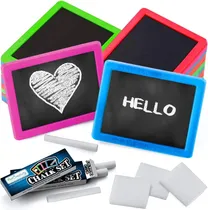 Comprar Artcreativity Juegos De Pizarras De Neón Para Niños, 24 Kits