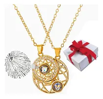 Comprar Collar Sol Y Luna Proyeccion 100 Idiomas Para Parejas