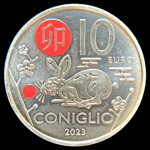 San Marino,  20 Euro, 2023. Horoscopo Chino: Conejo. Unc