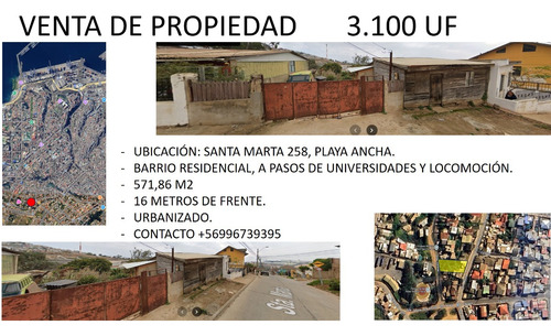 Venta De Terreno En Playa Ancha