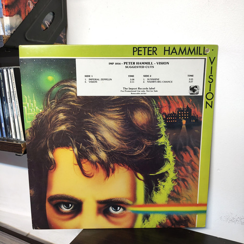 Peter Hammill Vision Vinilo Usa Promo 1978 Impecable