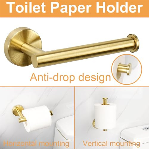 Juego De Accesorios De Baño Toallas Toallero Soporte Ganchos