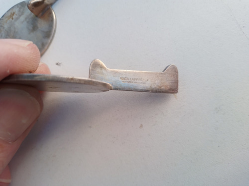 Lote De 16 Antiguos Posa Cubiertos Plata Lappas S. A. (Usado)