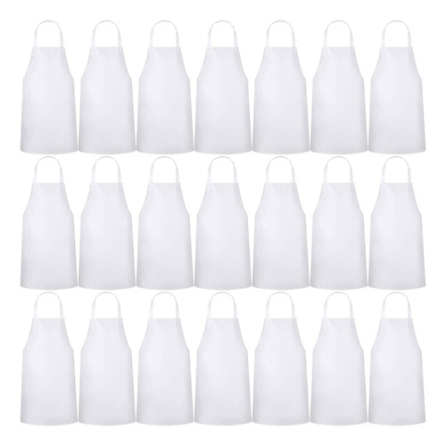 Delantales Unisex Con Peto, 24 Unidades, Lavables A Máquina,