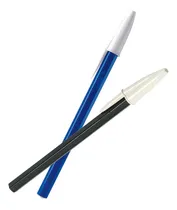 Comprar 10 Lapiceras Biromes Boligrafos Bic Opaca Azul\u002Fnegro