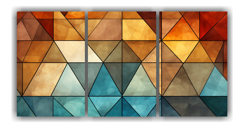 240x120cm Cuadros Abstractos Con Paleta De Colores Triádico