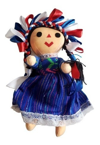 Muñeca Mazahua 100% Artesanal |muñeca Queretana Hecha A Mano