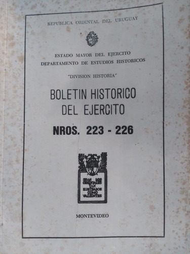 Boletín Histórico Del Ejército Uruguay