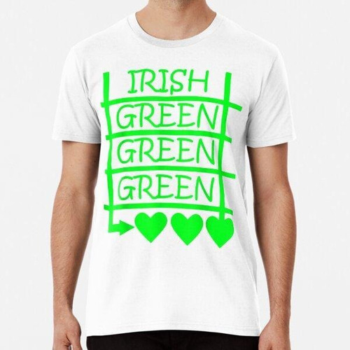 Remera Irish Green Hearts Irish Love On St Patrick's Day  Al
