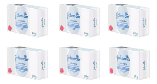 Sabão em barra Johnson's Baby Baby de 80 g 6 unidades