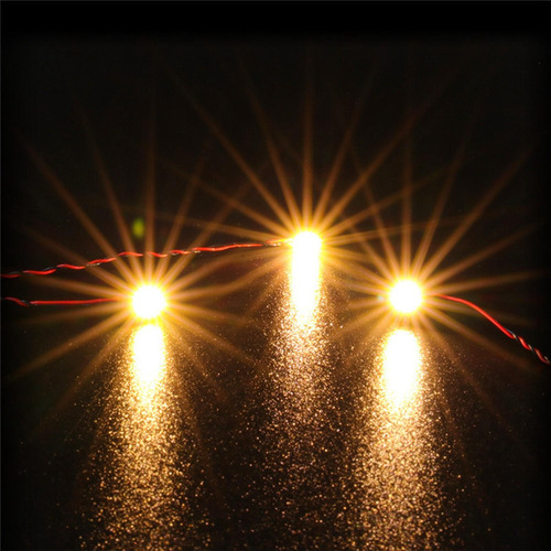 3x Mini Luces Precableadas De Luz Led Precableadas Cálido