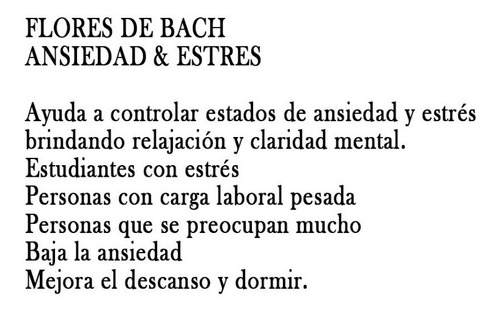 Flores De Bach Ansiedad Y Estres No.4 Blen