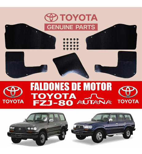 Guardapolvos De Motor Autana Y Burbuja Petos Toyota