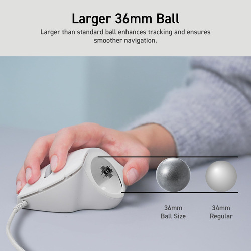 Conexão Usb-a Com Fio Trackball Elecom Ist Preta (m-it11urb)