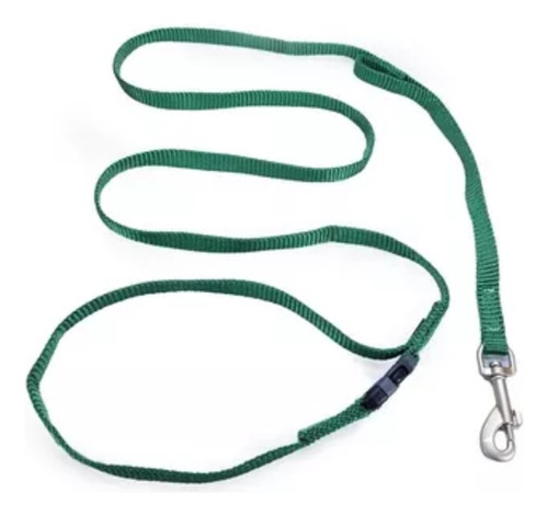 Zeus Correa Nylon Xl Ancho 2,5cm Largo 120c Paseo Para Perro Color Verde