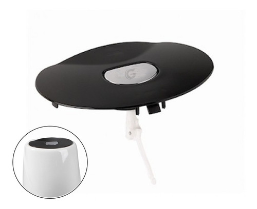 Kit Asiento Sanitario Negro + Tapa Happy