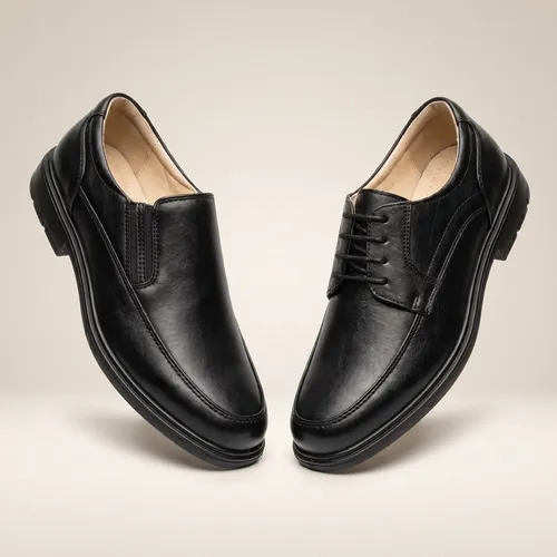 Sapato Social Masculino Preto Legitimo Conforto Ortopédico