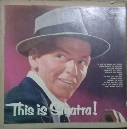 Lp Vinil (g+) Frank Sinatra This Is Sinatra! 1a Ed Br 1956