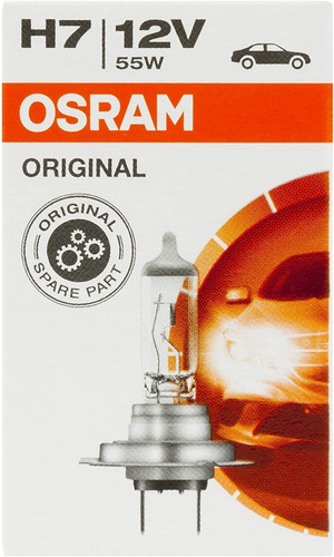 Imagem 4 de 7 de Lampada H7 Osram 12v 55w Original Luz Farol Fabrica Alemanha