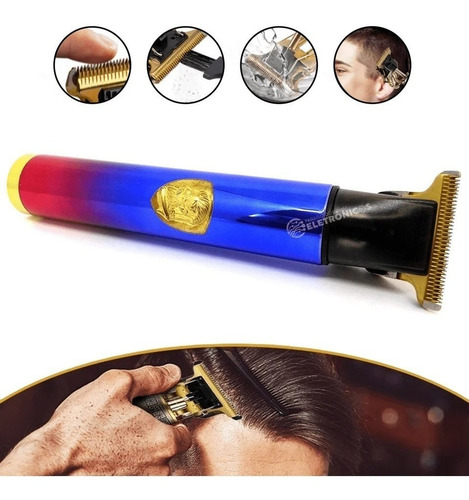 Máquina De Cortar Cabelo Sem Fio Profissional Super Potente