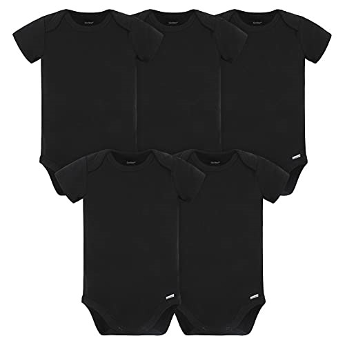 Ropa Para Bebe Paquete De 5 Bodys Unisex Negros Talla 12m