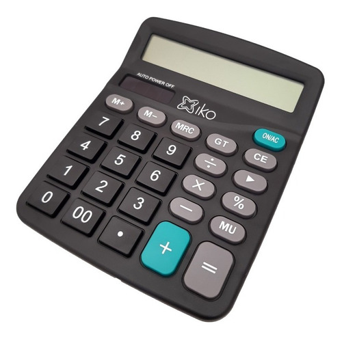 Calculadora de escritorio Iko Shop 12 dígitos color negro