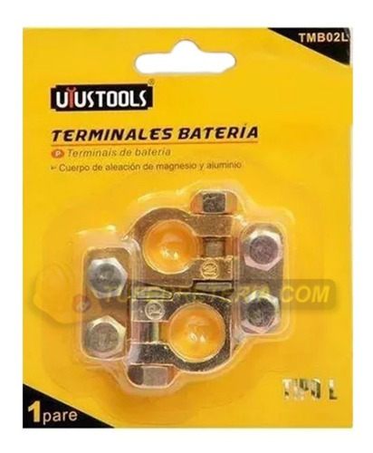 Imagen 1 de 5 de Bornes Para Bateria Tipo L