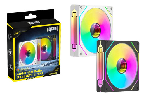 Cooler Fan Universal Rgb Revenger G-vr351 Para Gabinete Cpu