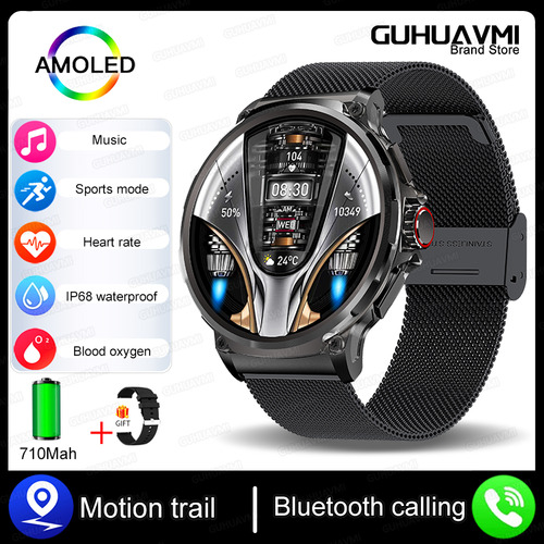 Guhuavmi V69 Smartwatch 1.85  Hd Ip68 Waterproof Blood Press