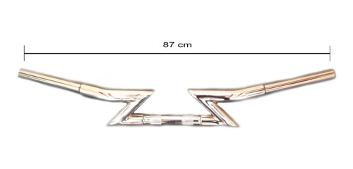 Imagen 4 de 5 de Manillar Z Cromo 1 A 1 1/4 Para Harley Davidson Sportster