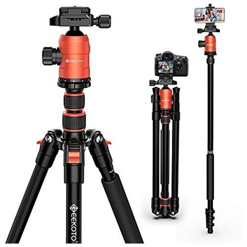 [upgrade Version] Geekoto 77'' TriPod, Aluminum Camera Tripo