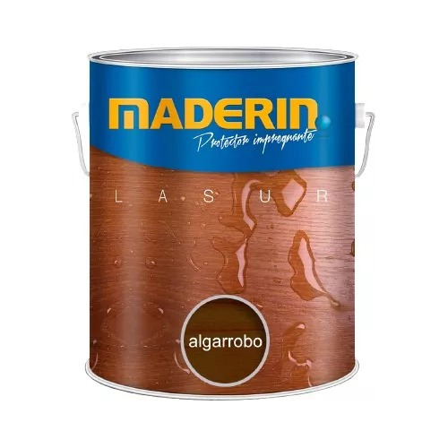  Impregnante Protector De Madera Lasur Maderin 4l + Pincel 2