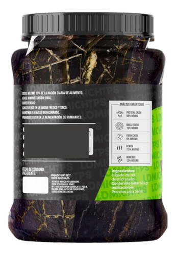 Lomichips Premio Para Perro, Hígado De Res Deshidratad 500gr