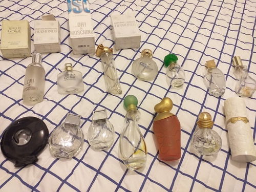Lote 15 Frascos Perfumes Importados Vacios 