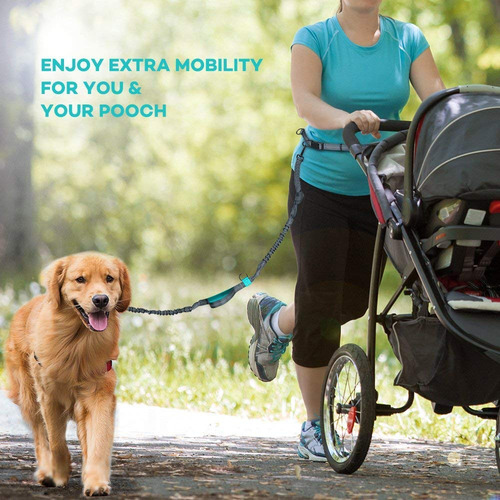 Correa For Perros Manos Libres Con Cintura Ajustable Y