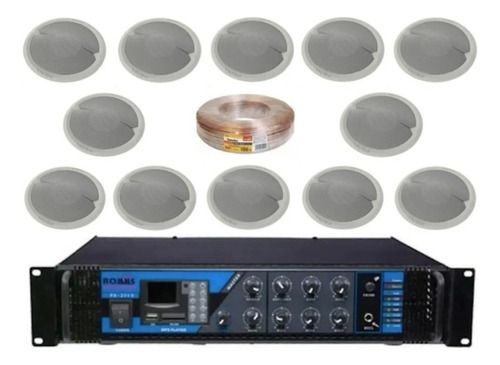 Equipo De Sonido Completo Soundtrack 12 Bocinas (plafon) !!! Color Blanco