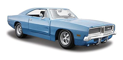 Coche De Juguete Escala 1:25 De Dodge Charger R/t 1969/azul