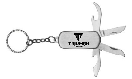 Chaveiro Metal Grvd A Laser Para Triumph Tiger Street Twin T