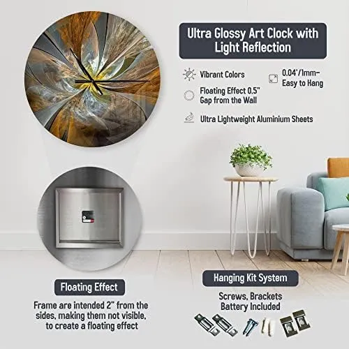 Designq Reloj De Pared Náutico Y Costero Sol Reflejado A Tra
